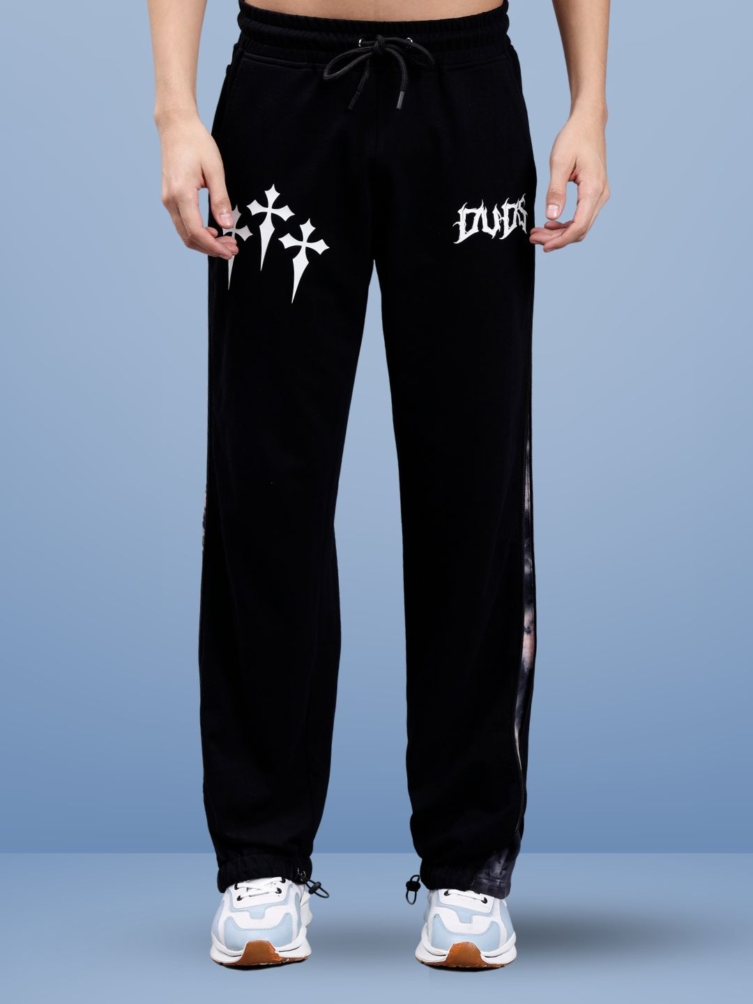ZIPPER PANEL JOGGERS (BEIGE)