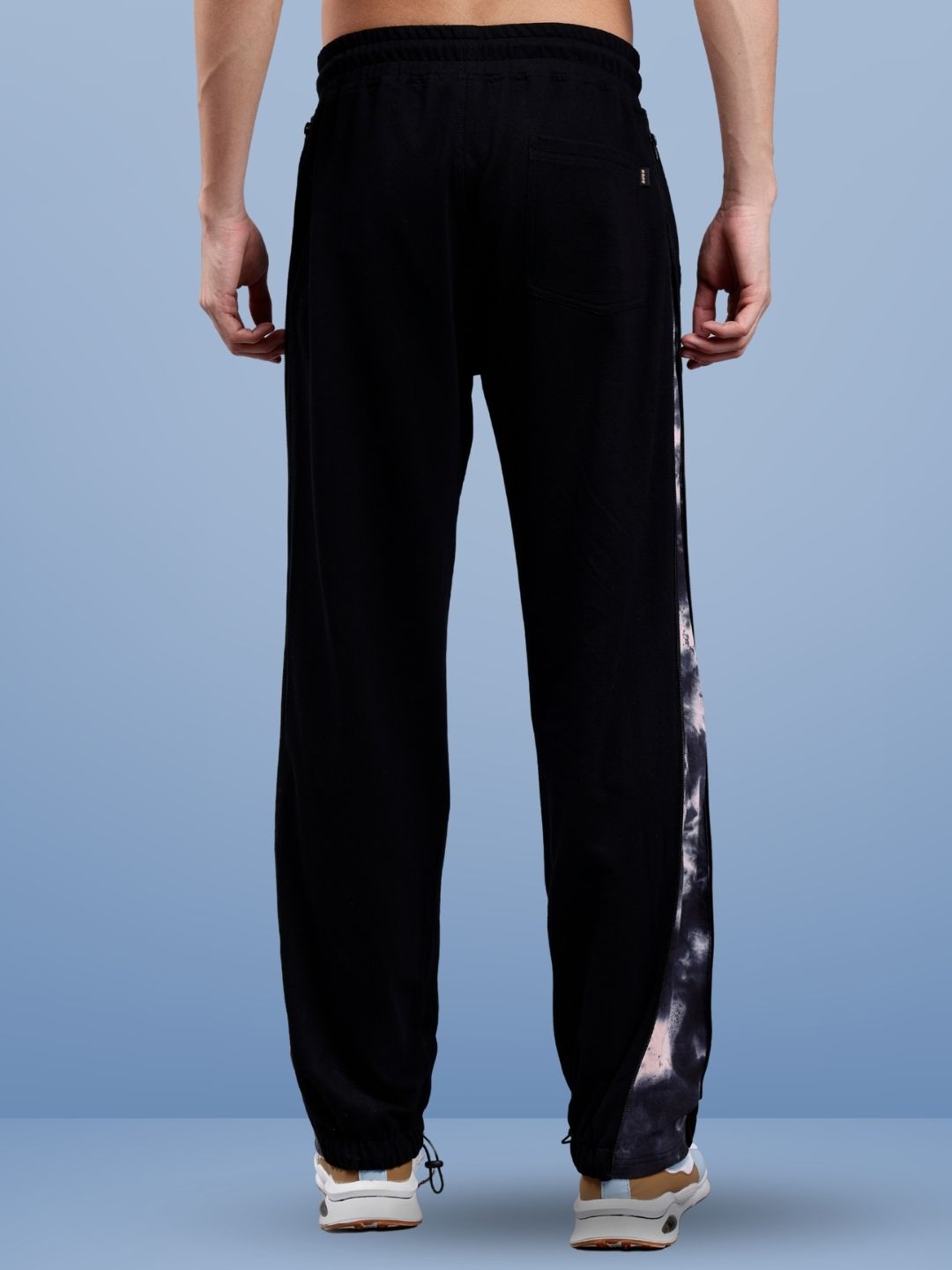ZIPPER PANEL JOGGERS (BEIGE)