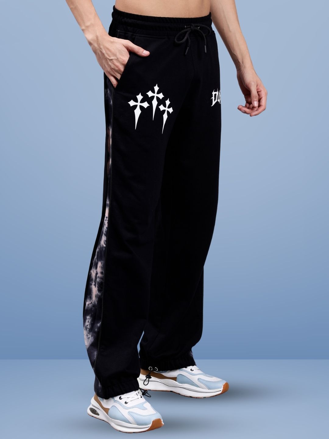 ZIPPER PANEL JOGGERS (BEIGE)