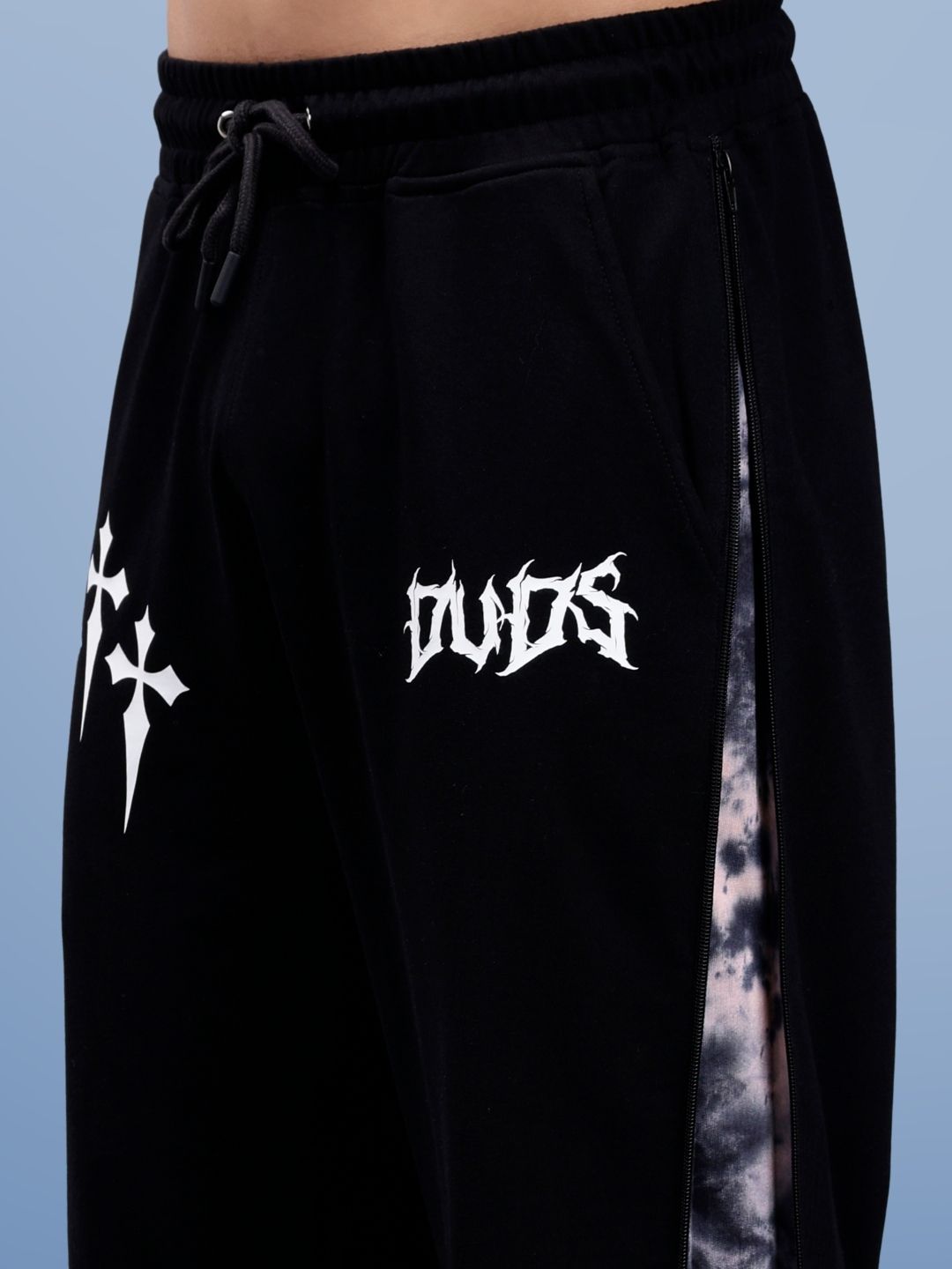 ZIPPER PANEL JOGGERS (BEIGE)