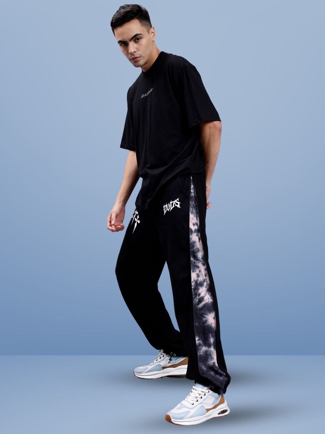ZIPPER PANEL JOGGERS (BEIGE)