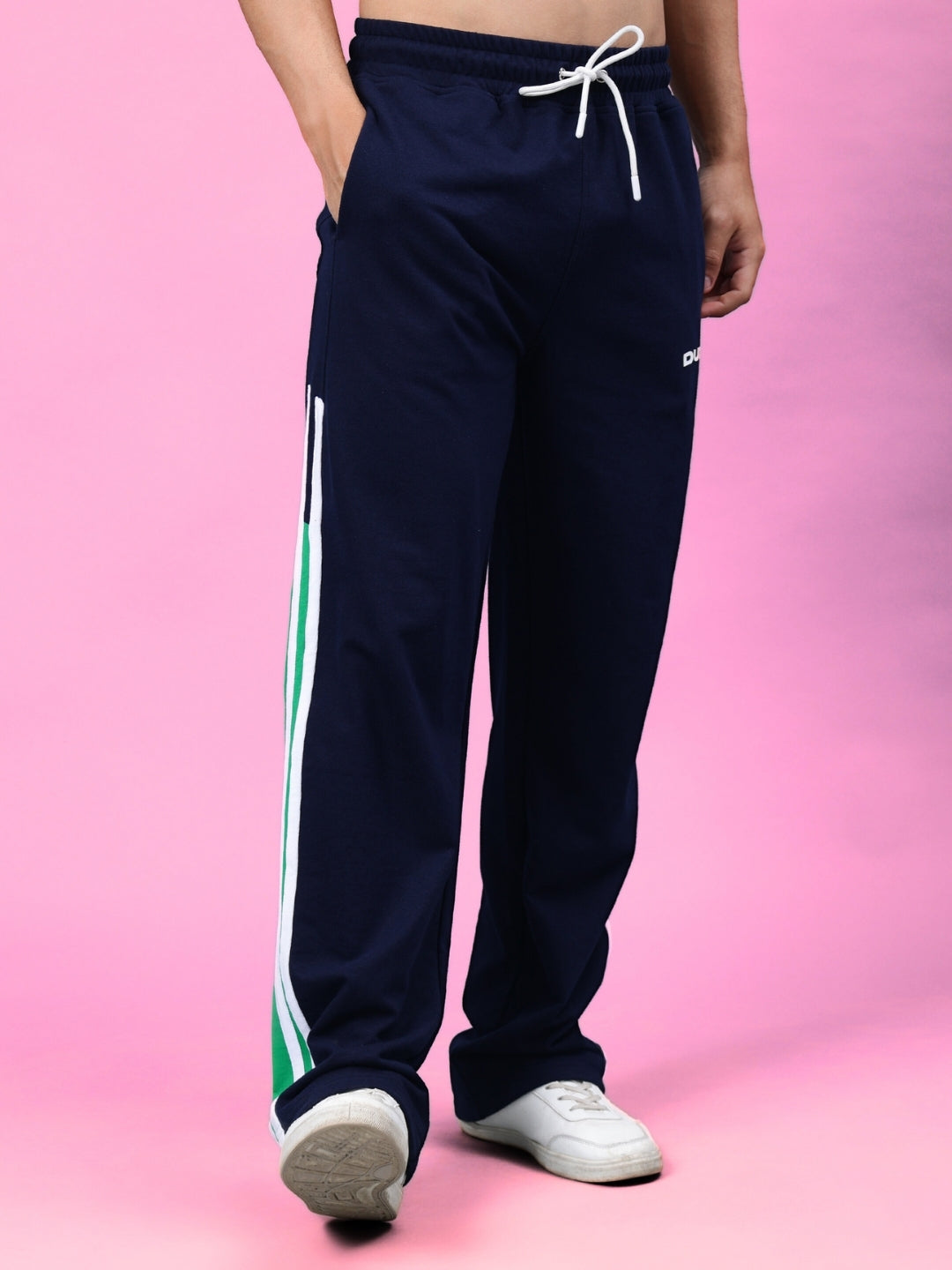 HOOFER CONTRAST JOGGERS (NAVY BLUE-GREEN)