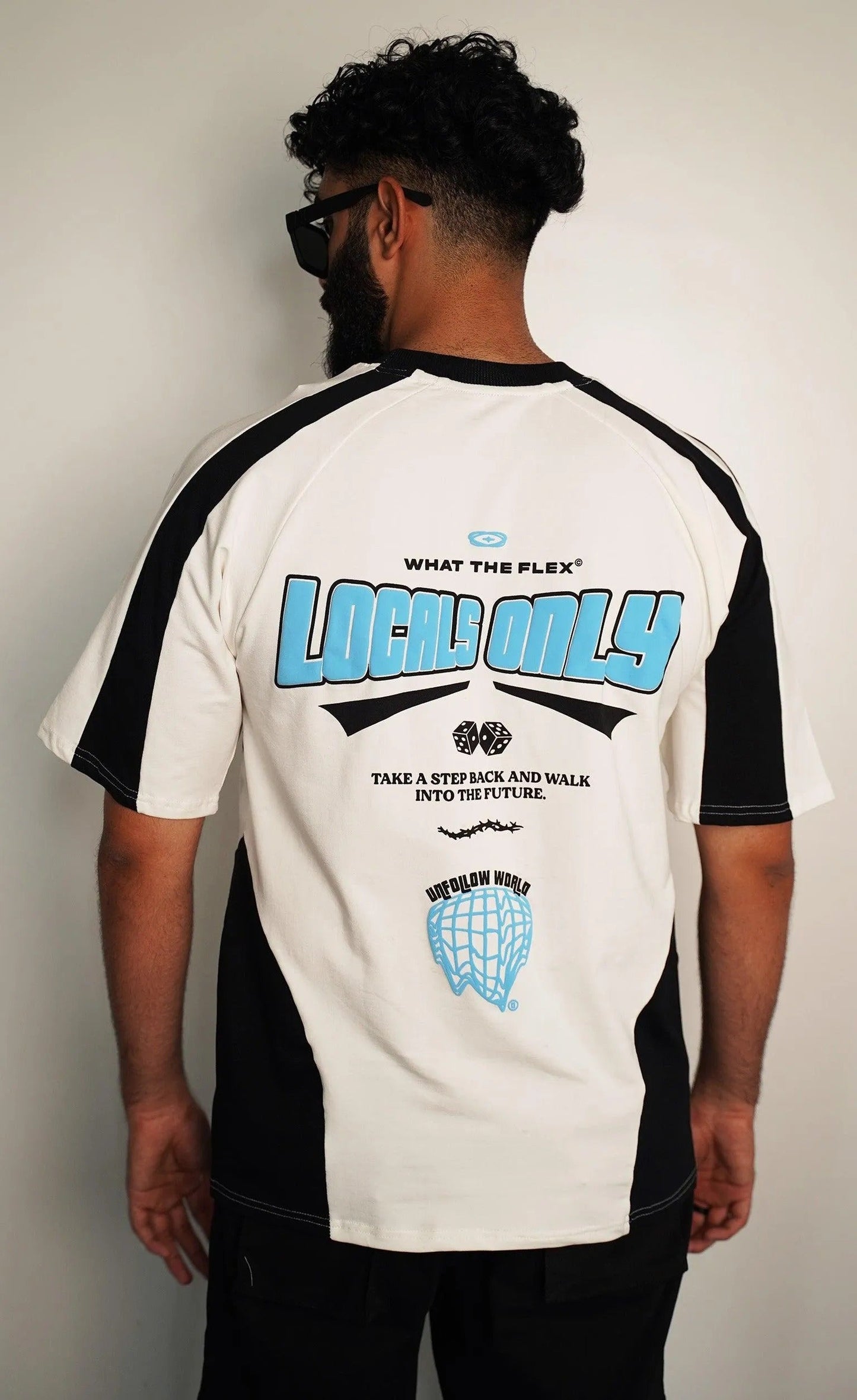 Locals Only White Heavyweight T-Shirt for Men – Bold, Minimal & Street-Ready