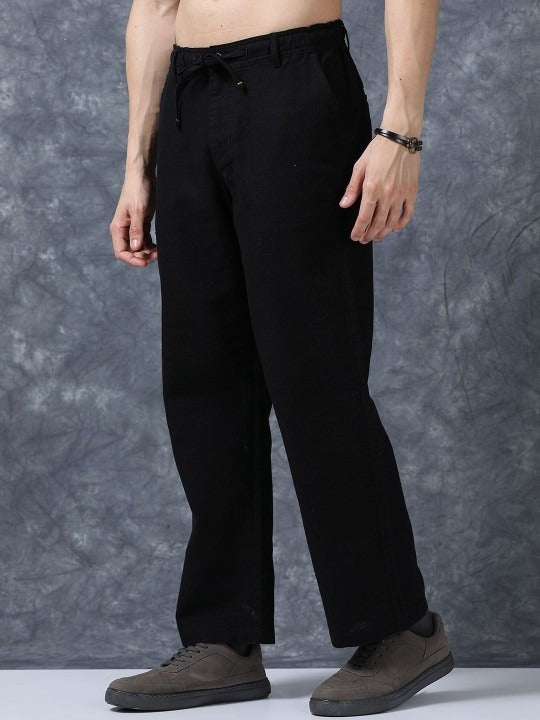 Men’s Black Linen Pants | Timeless Style & Breathable Comfort