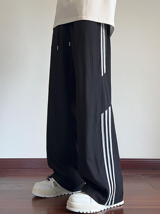 Men Striped Loose Fit Culottes