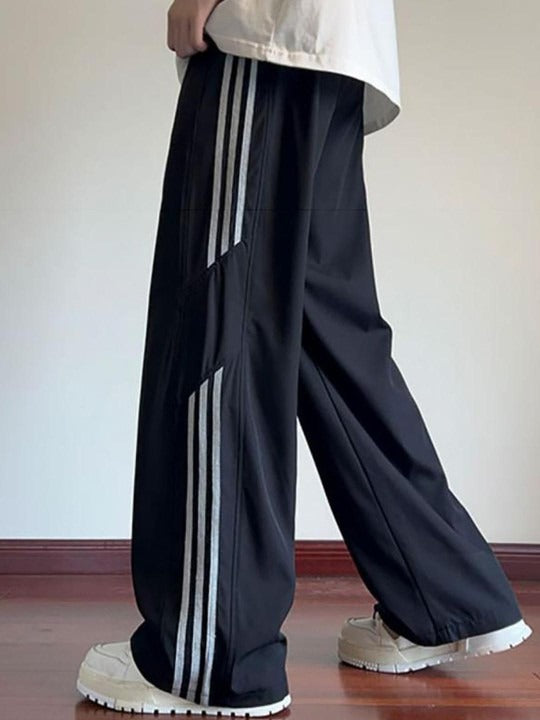 Men Striped Loose Fit Culottes
