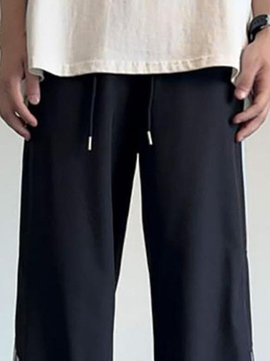 Men Striped Loose Fit Culottes