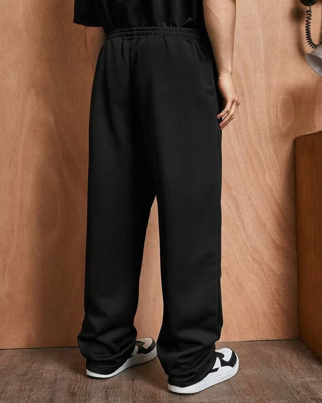 Men Fire Printed Loose Fit Track Pants