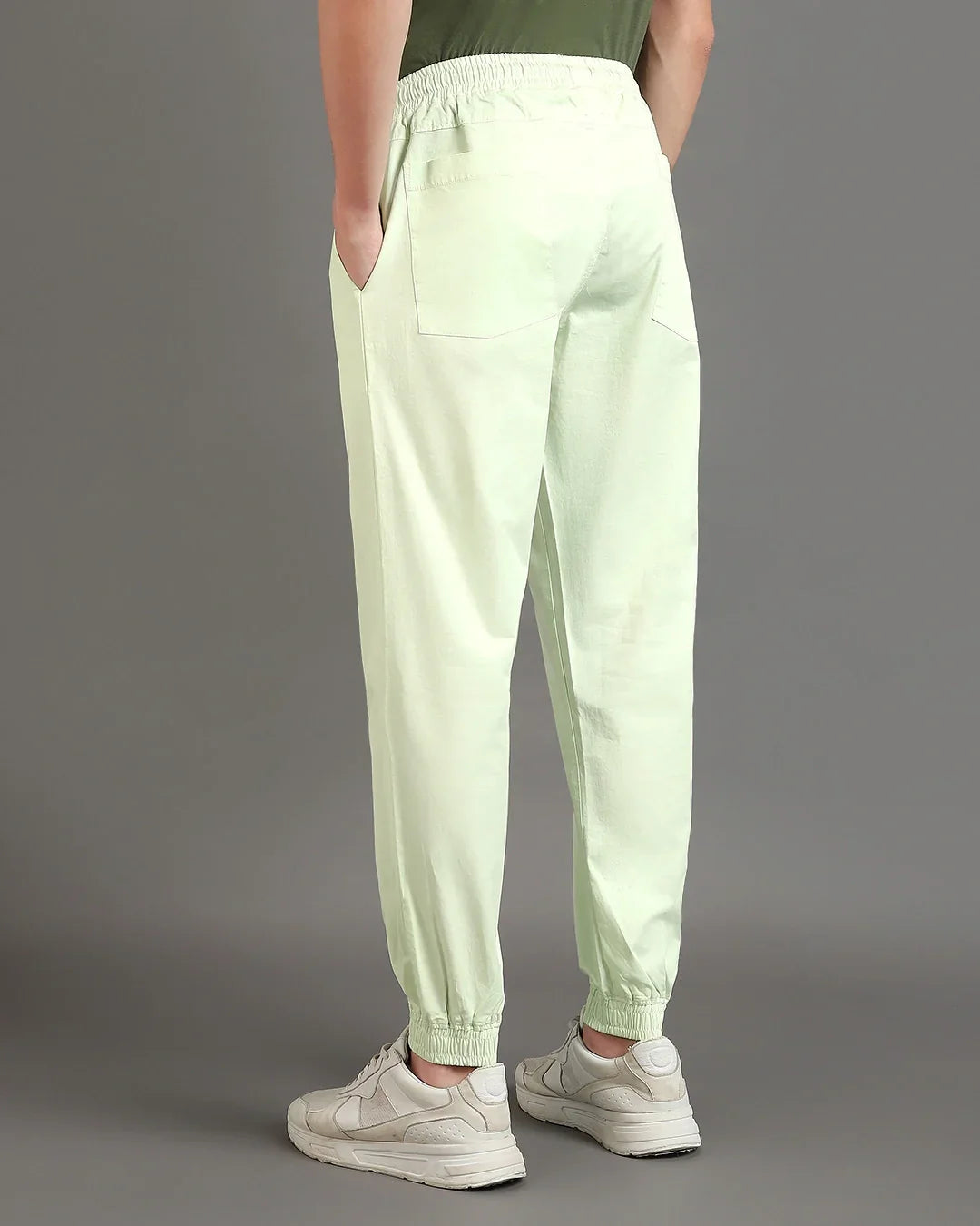 Men's Fog Green Over Dyed Jogger Pants