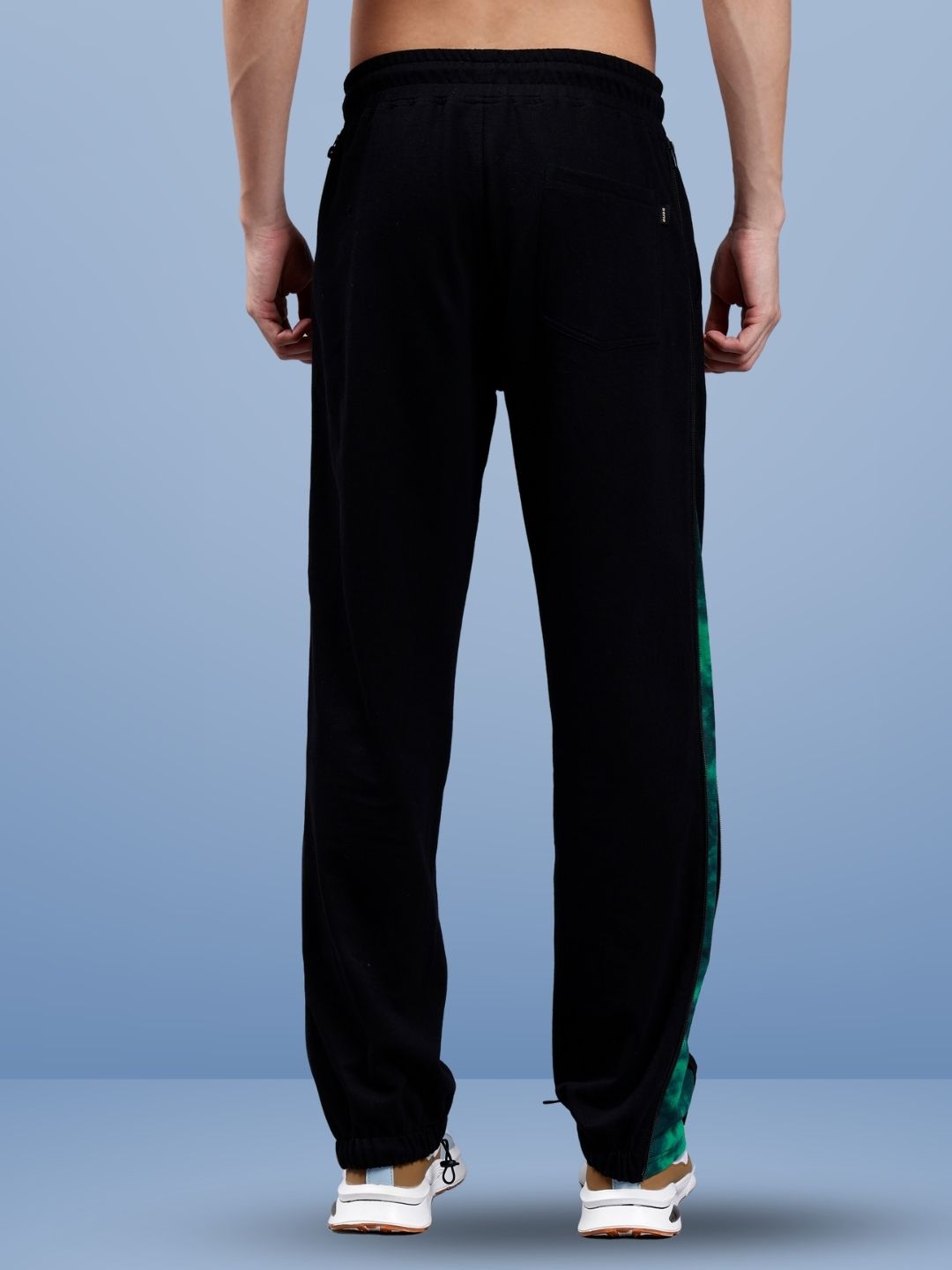ZIPPER PANEL JOGGERS (GREEN)