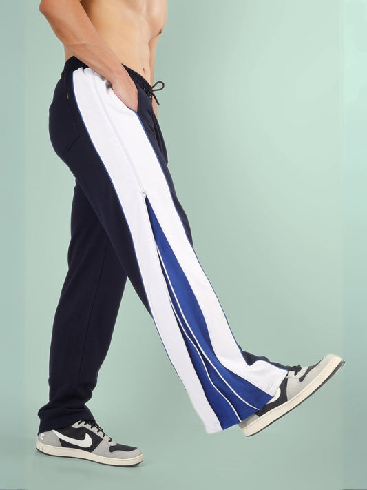 TRIUMPH MULTI ZIPPER JOGGERS (BLACK R BLUE)