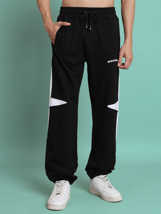 CROSSED STAR PANT JOGGER (BLACK)