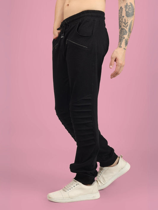 2 ZIPPER POCKET JOGGER (BLACK)