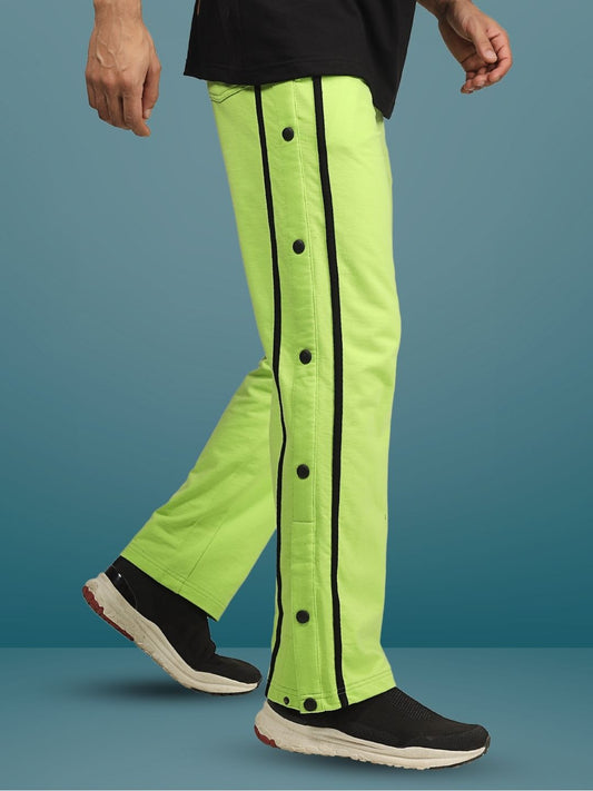 CONTRAST PANEL JOGGERS (NEON GREEN)