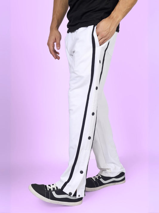 CONTRAST PANEL JOGGERS (WHITE)