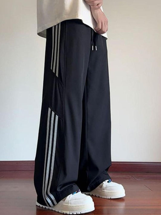 Men Striped Loose Fit Culottes